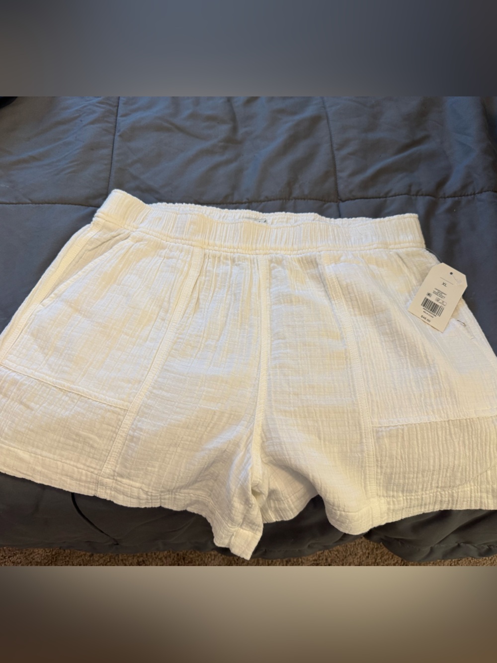 Belk wonderly brand  White High-Waist Gauze Pull-On Shorts